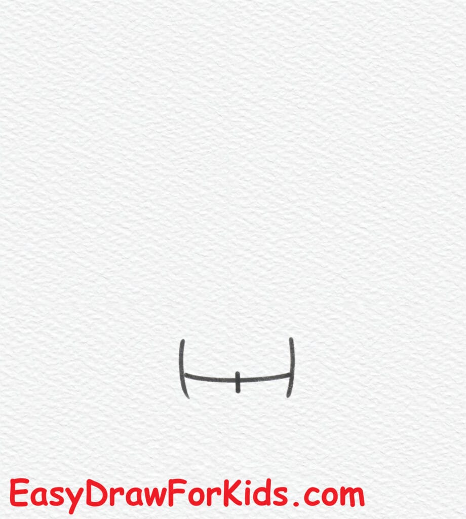 shy hello kitty drawing step 1