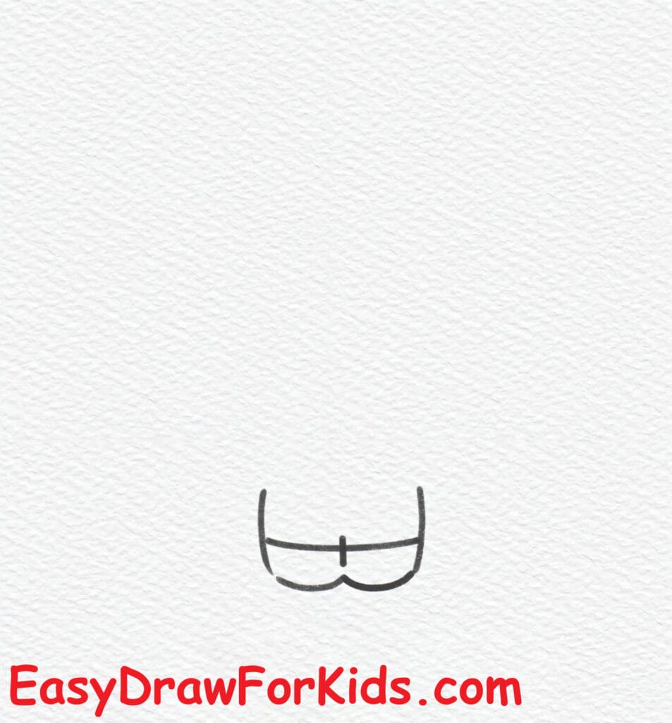 shy hello kitty drawing step 2
