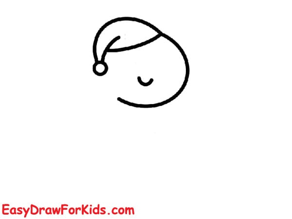 sleeping snake drawing step 1