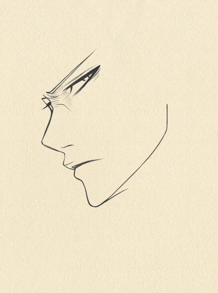 Bleach Ichigo Drawing step 1