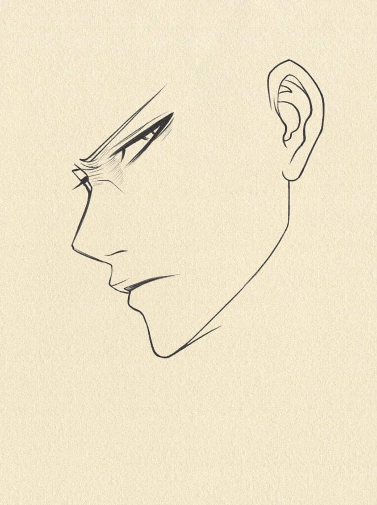 Bleach Ichigo Drawing step 2