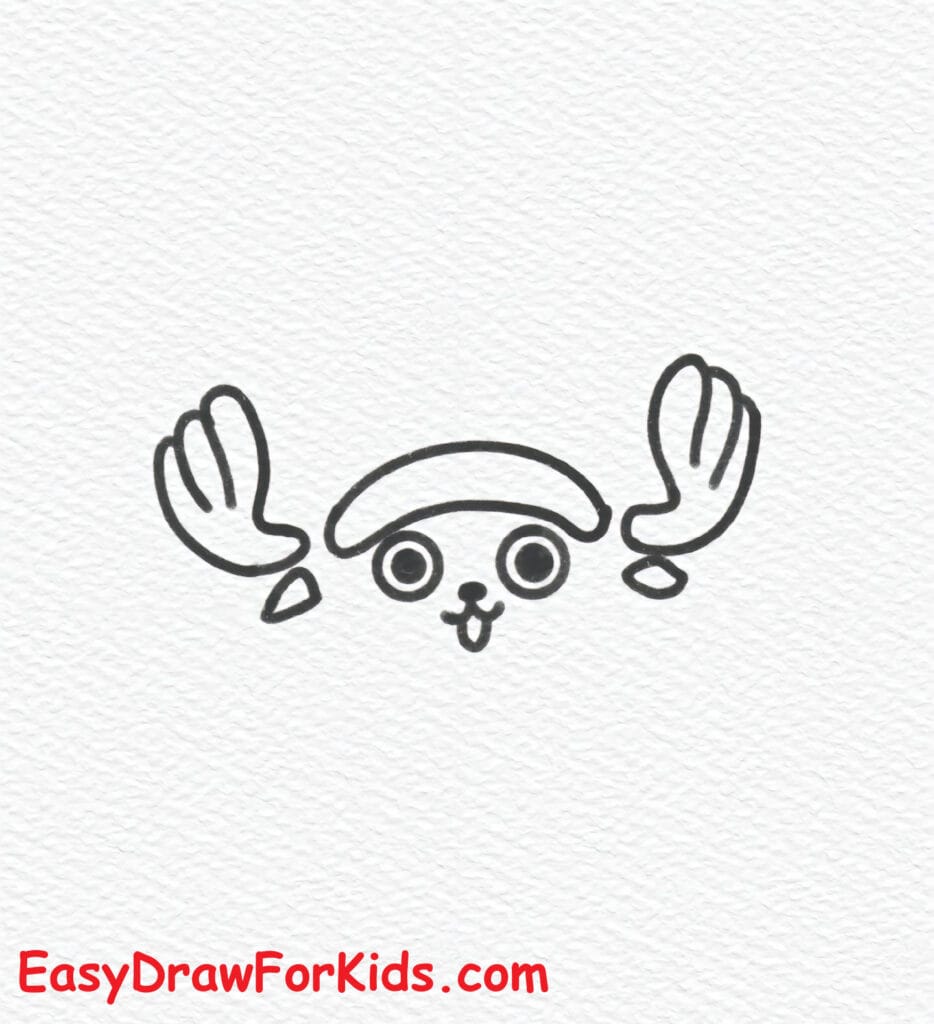 How to Draw Tony Tony Chopper from One Piece Step 2