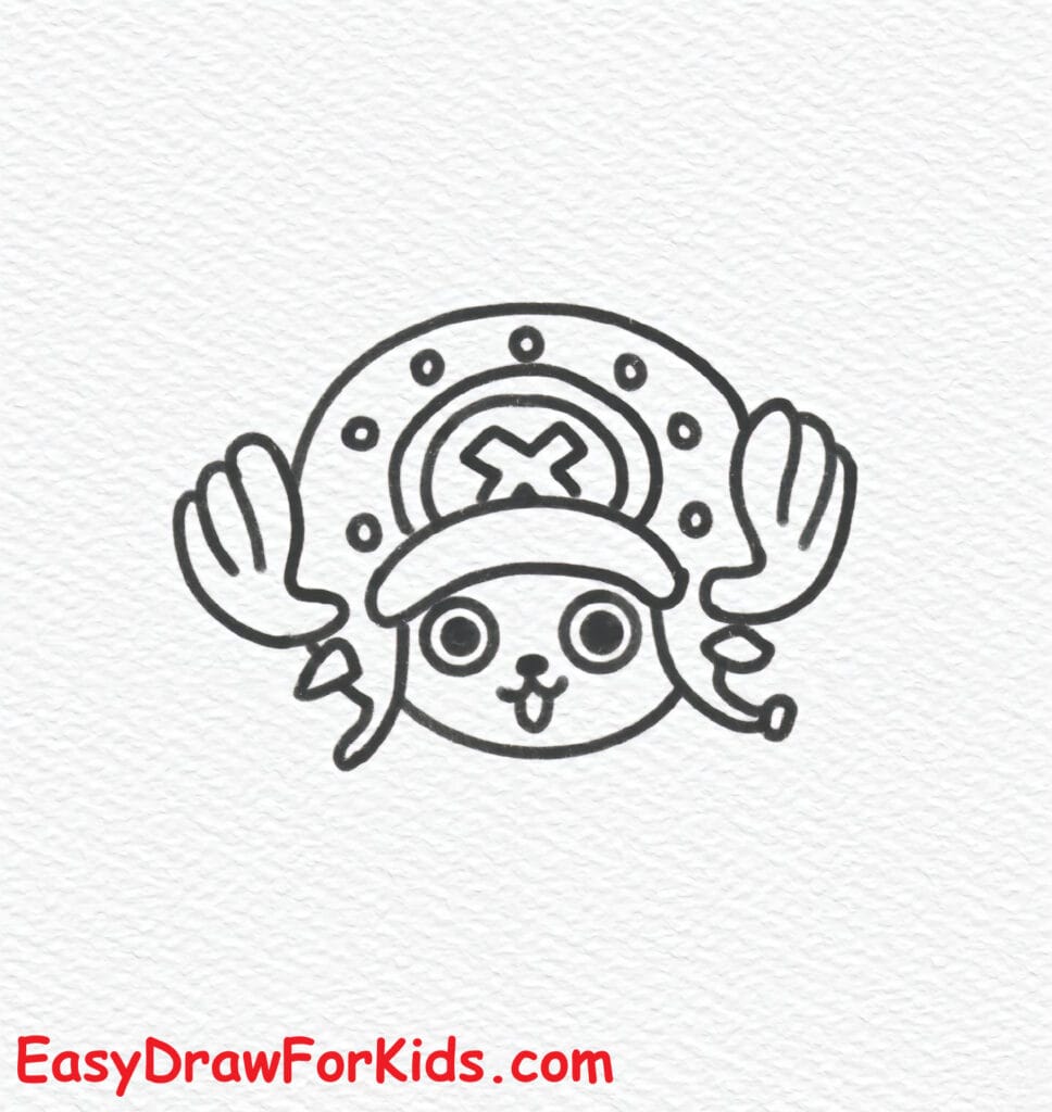 How to Draw Tony Tony Chopper from One Piece Step 3