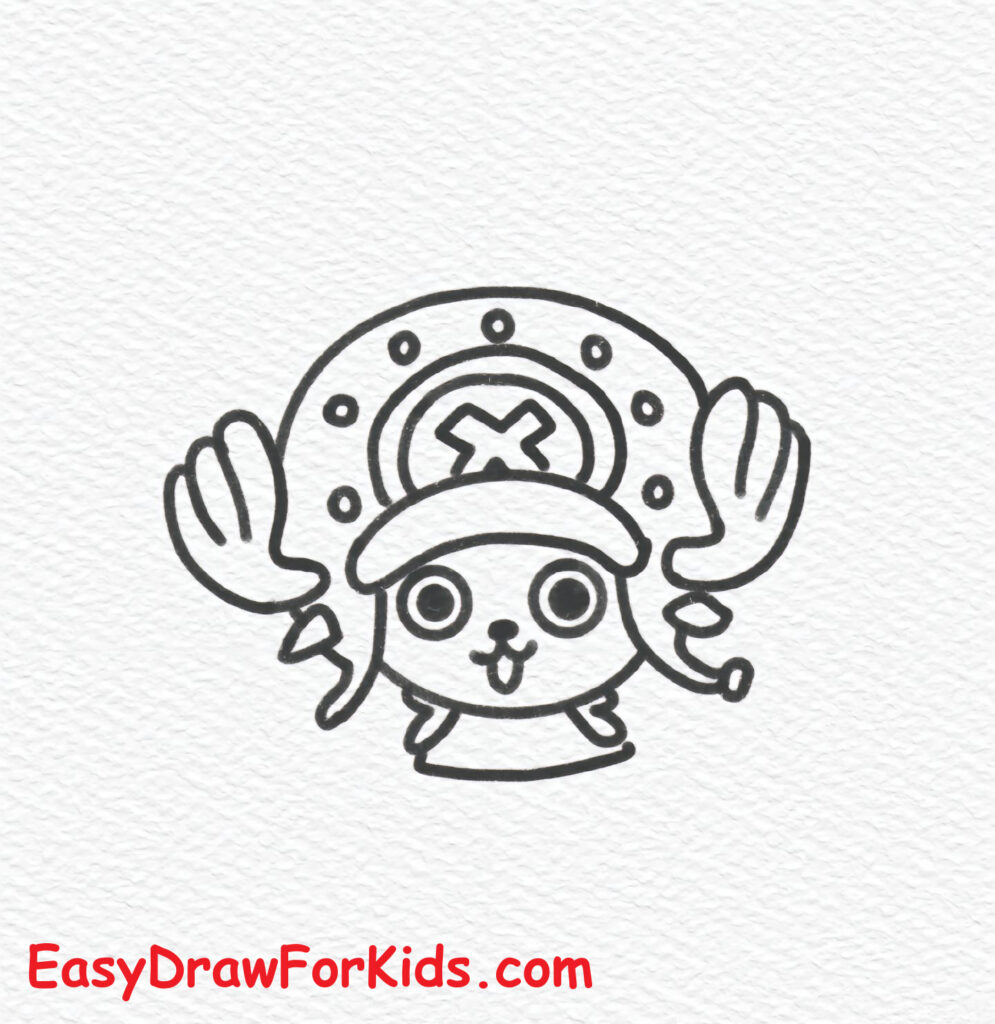 How to Draw Tony Tony Chopper from One Piece Step 4