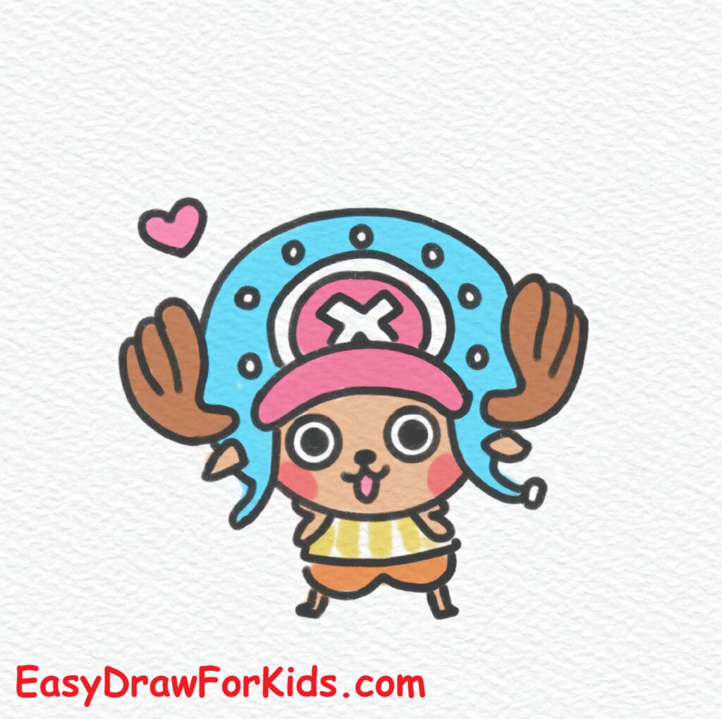 How to Draw Tony Tony Chopper from One Piece Step 6