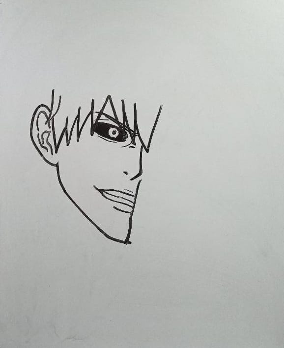 How to draw Ichigo kurosaki from Bleach step 2