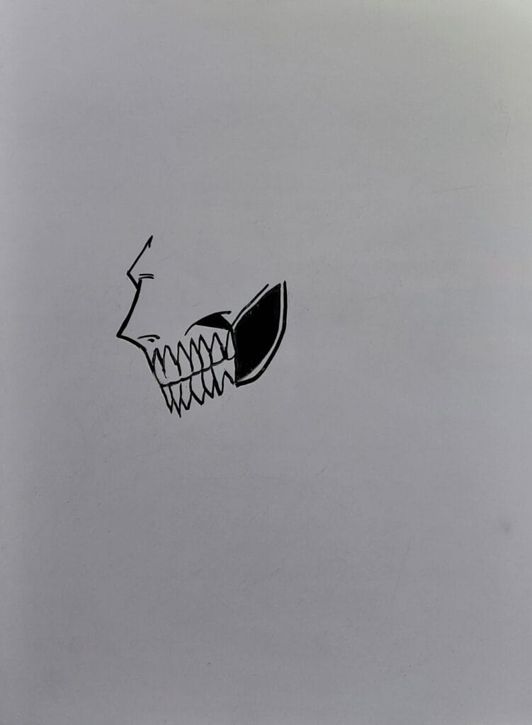 Ichigo Kurosaki Drawing Easy step 2