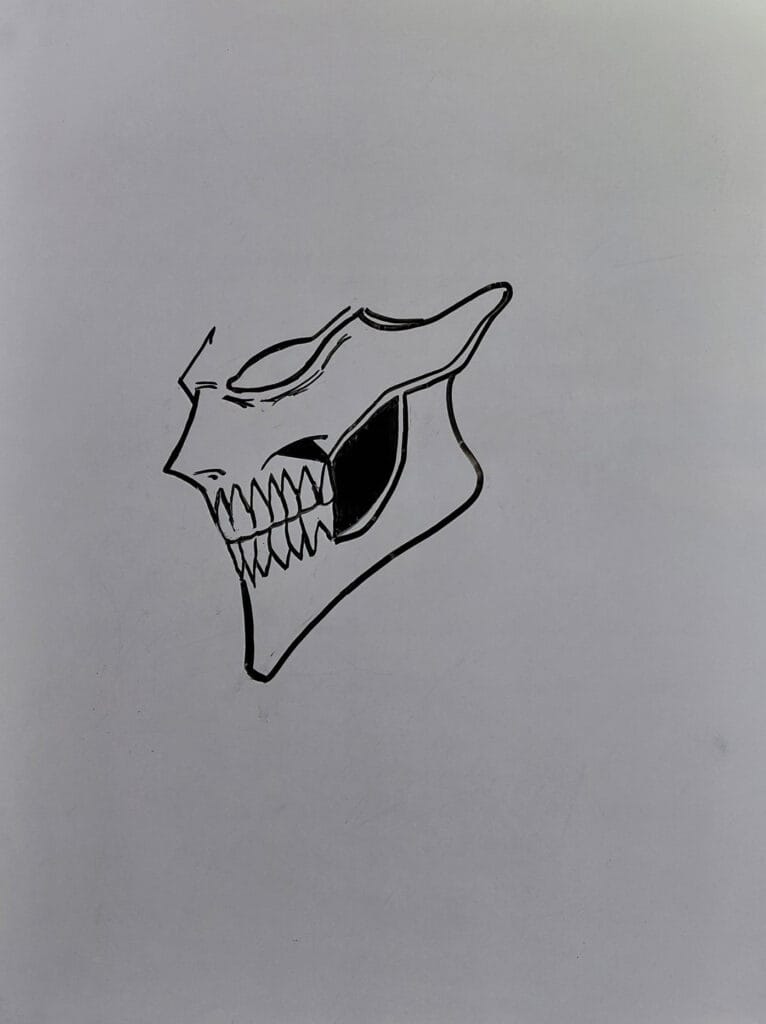 Ichigo Kurosaki Drawing Easy step 3