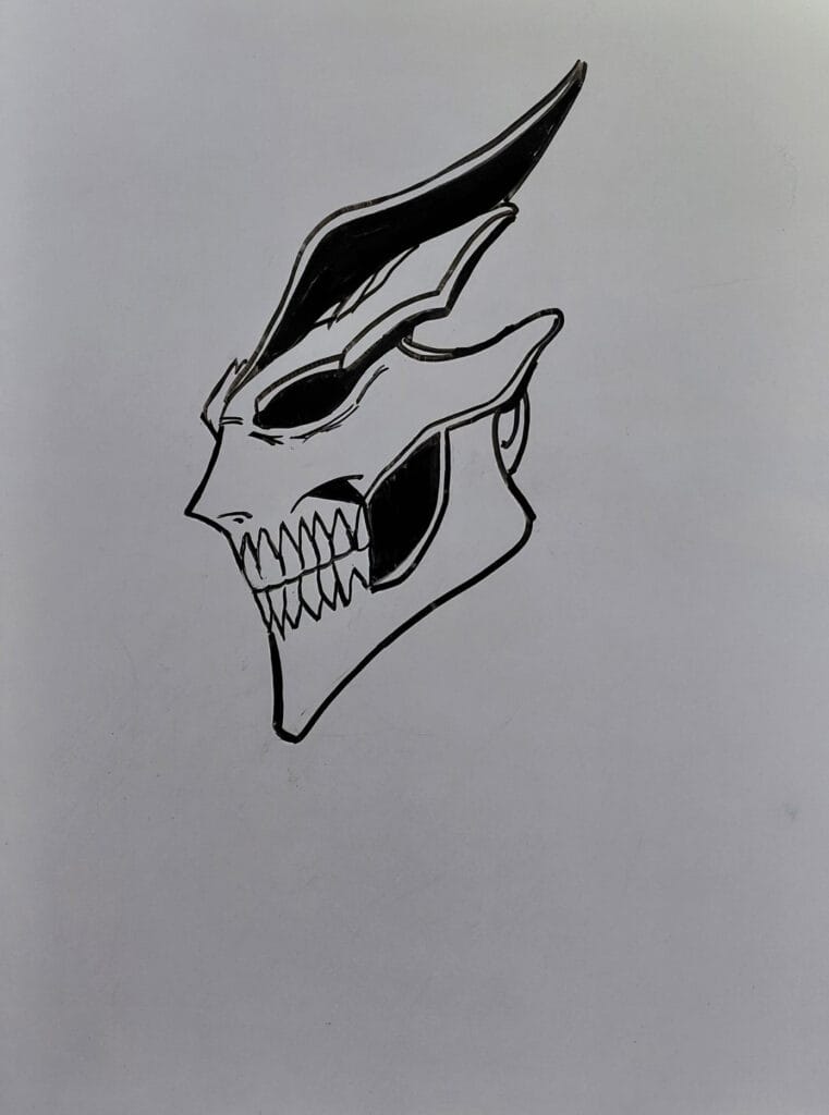 Ichigo Kurosaki Drawing Easy step 4