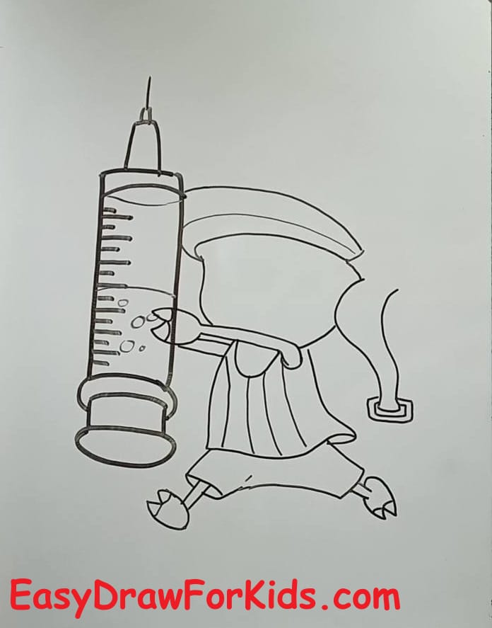 easy tony chopper drawing step 4
