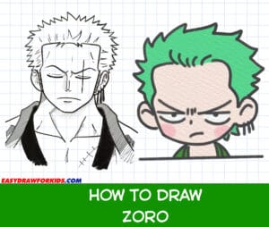 how to draw zoro