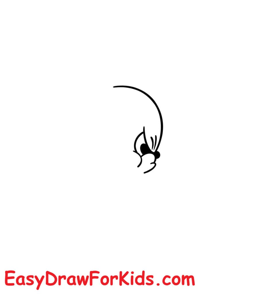 Cute Jerry drawing step 3