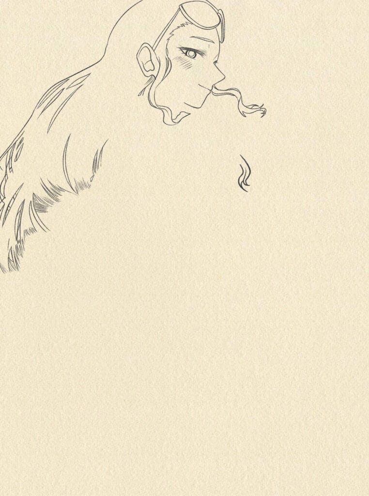 How to Draw Nico Robin from One Piece step 2