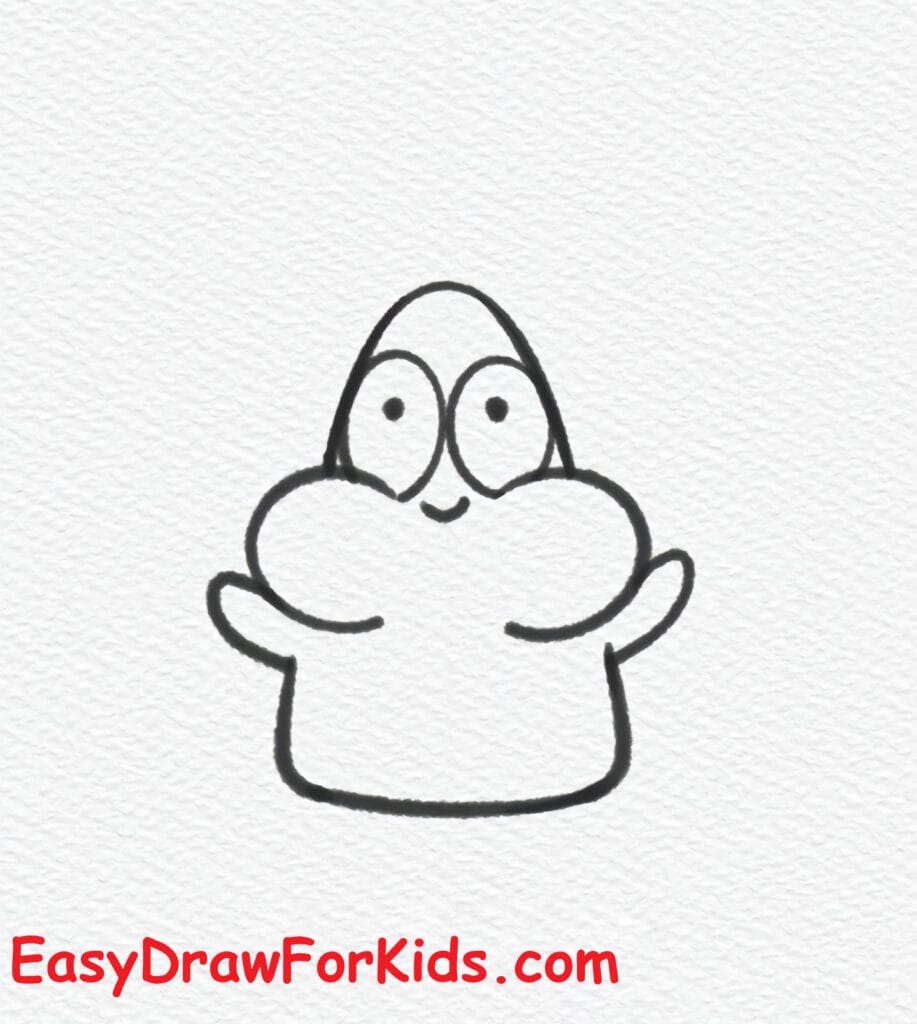 How to Draw Patrick from SpongeBob SquarePants Step 4