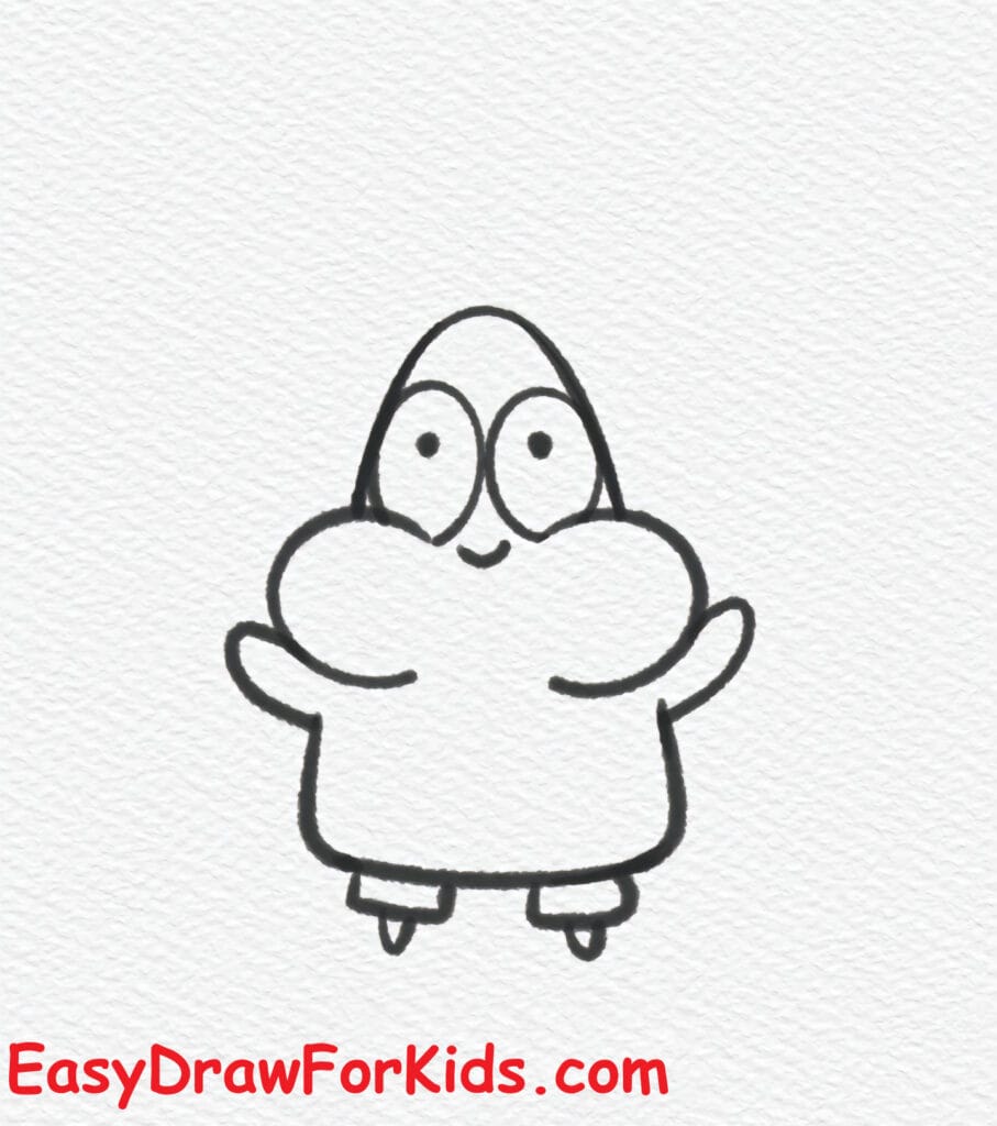 How to Draw Patrick from SpongeBob SquarePants Step 5