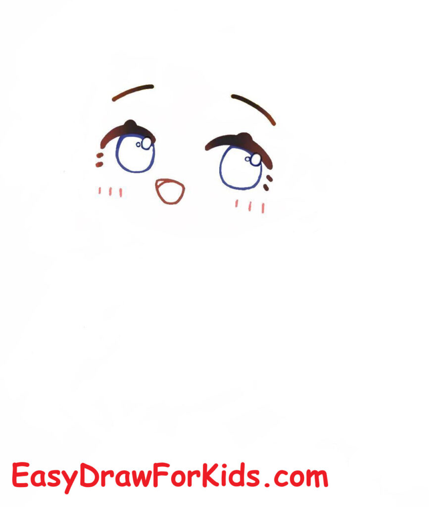 How to Draw Sailor Moon Chibi step 2