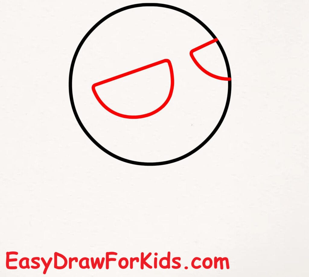 How to Draw Spider-man for Kids step 1