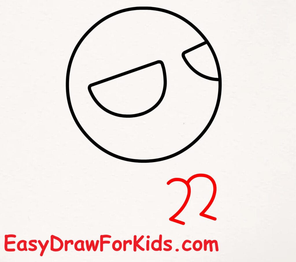 How to Draw Spider-man for Kids step 2