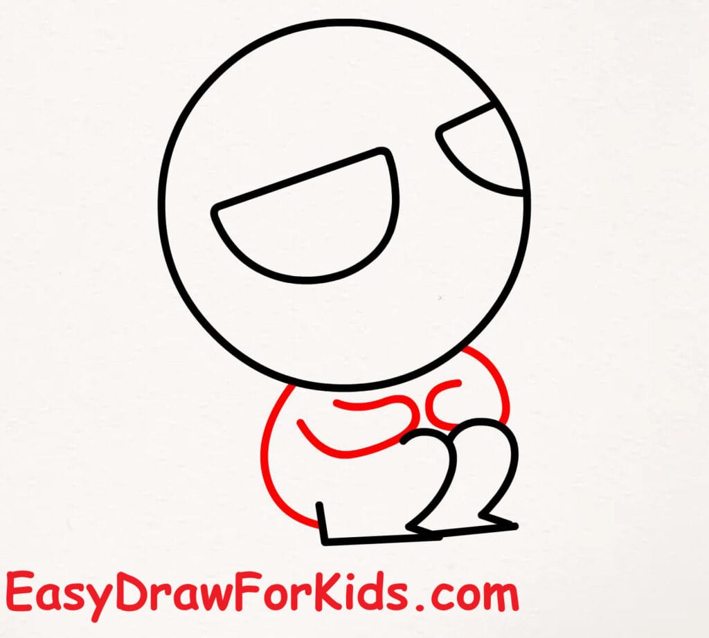 How to Draw Spider-man for Kids step 3
