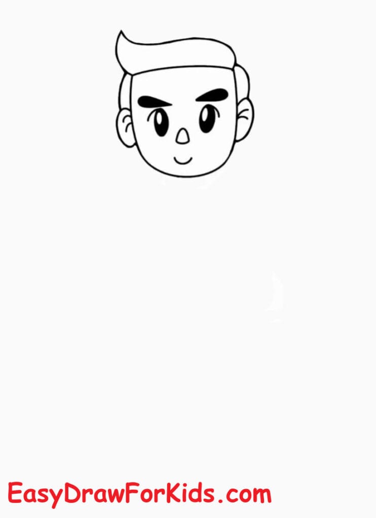 How to Draw Super Hero DAD Easy step 1