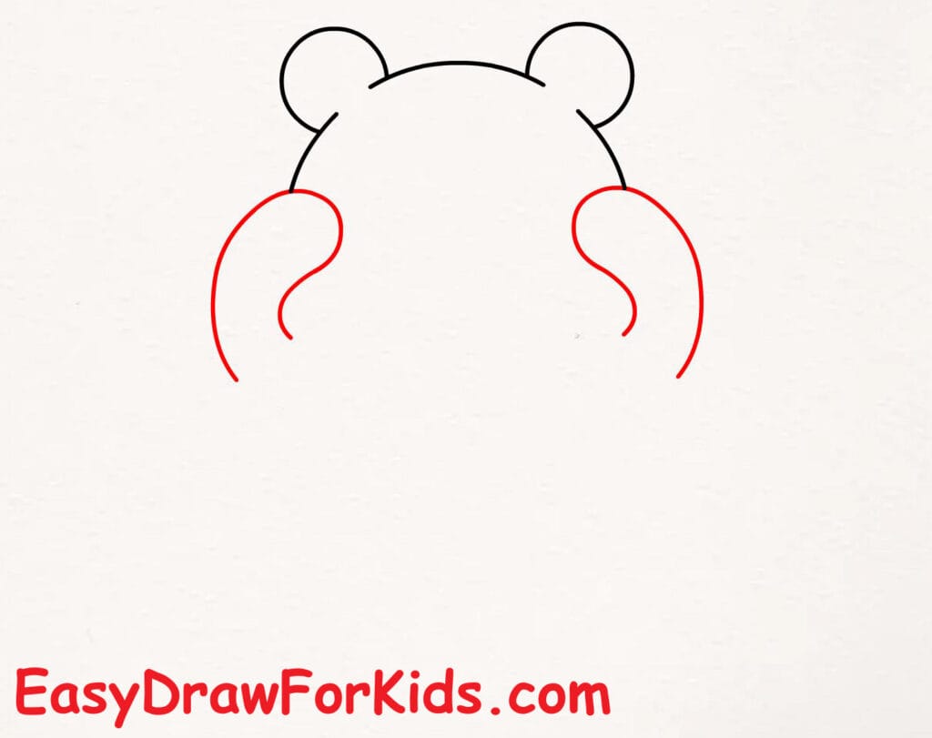 How to Draw Winnie the Pooh for kids step 3
