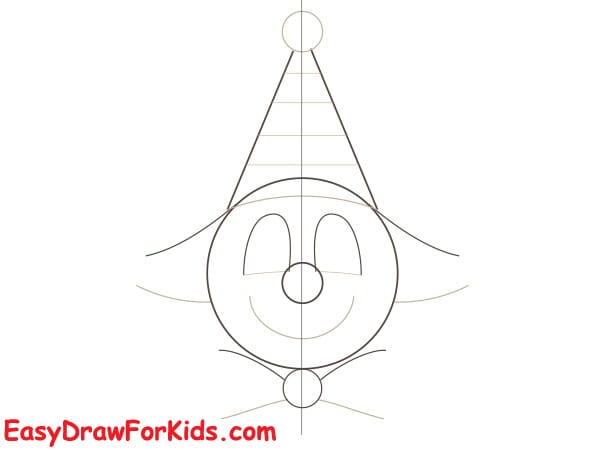 How to Draw a Clown Easy step 3