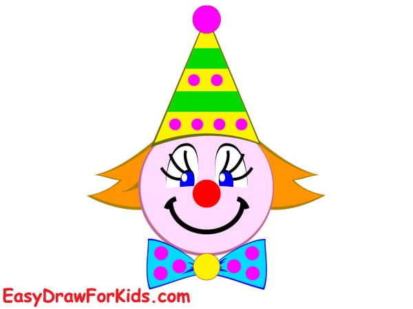 How to Draw a Clown Easy step 6