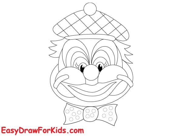 How to Draw a Clown Face Step 5
