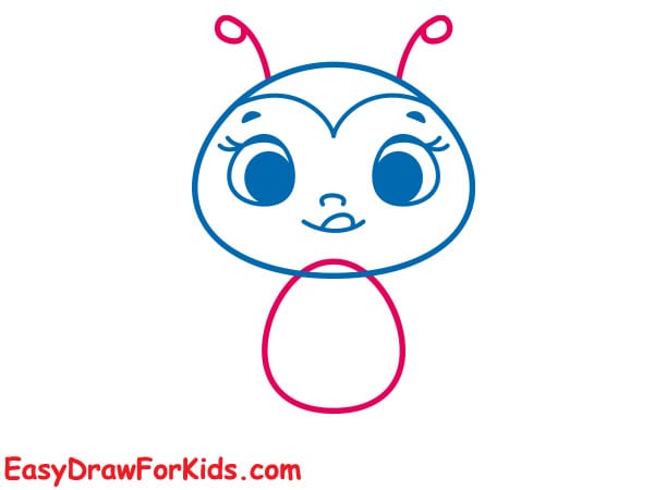 How to Draw a Cute Ladybug step 3