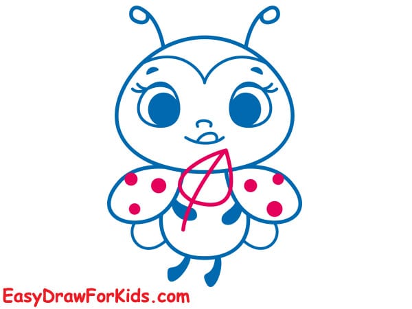 How to Draw a Cute Ladybug step 6