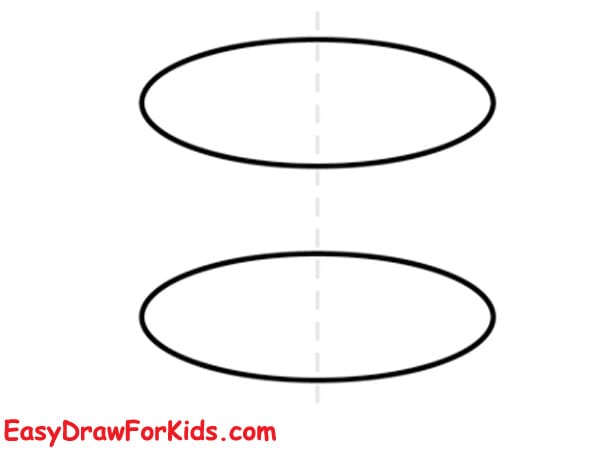 How to Draw a Drum for kids step 1