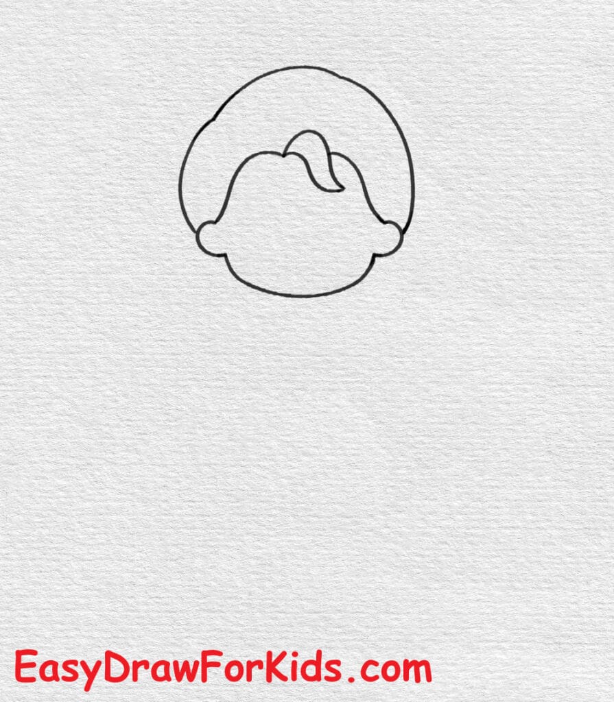 How to draw Elsa full body step 3