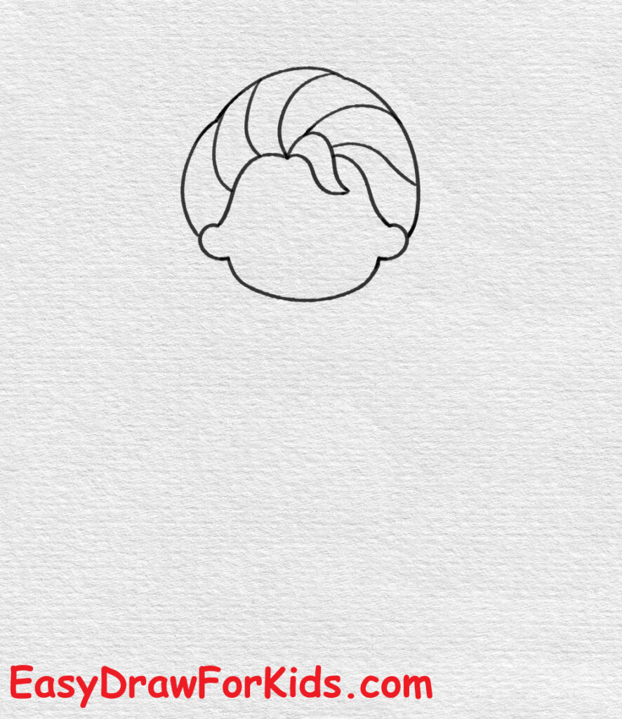 How to draw Elsa full body step 4