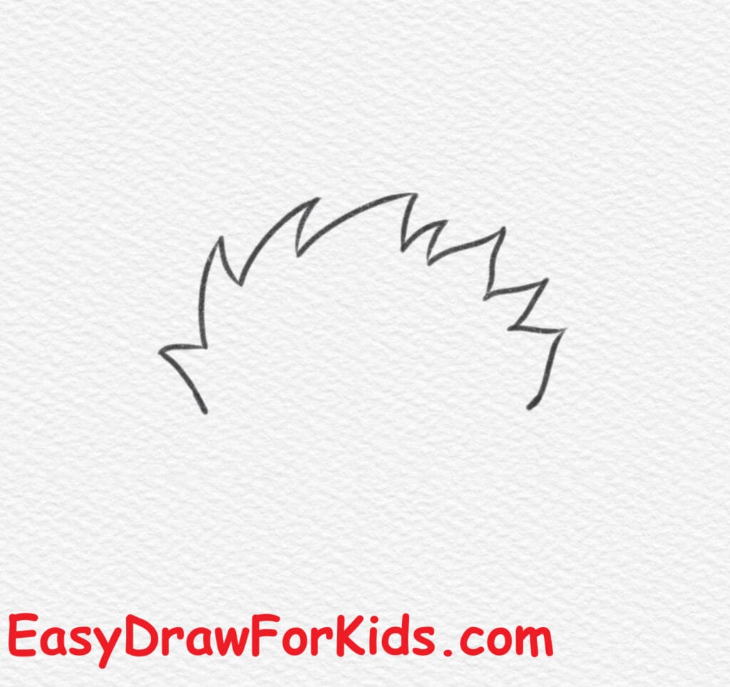 How to draw Gojo Satoru easy step 1