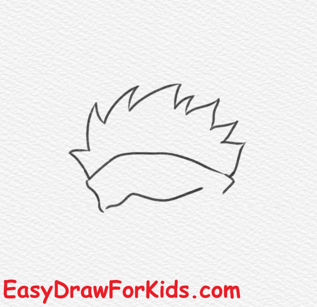 How to draw Gojo Satoru easy step 2
