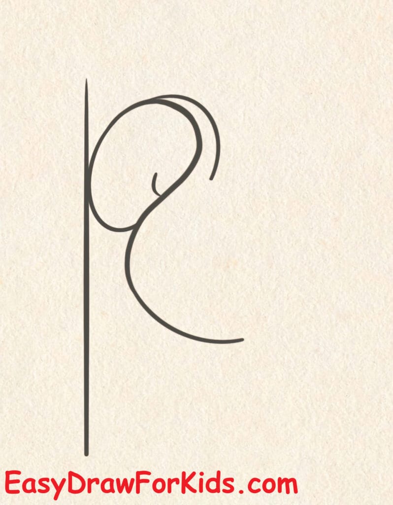 How to draw Jerry easy step 3