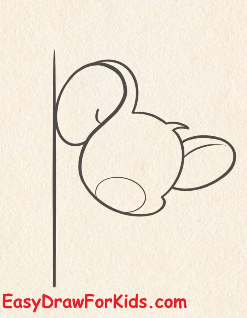 How to draw Jerry easy step 7