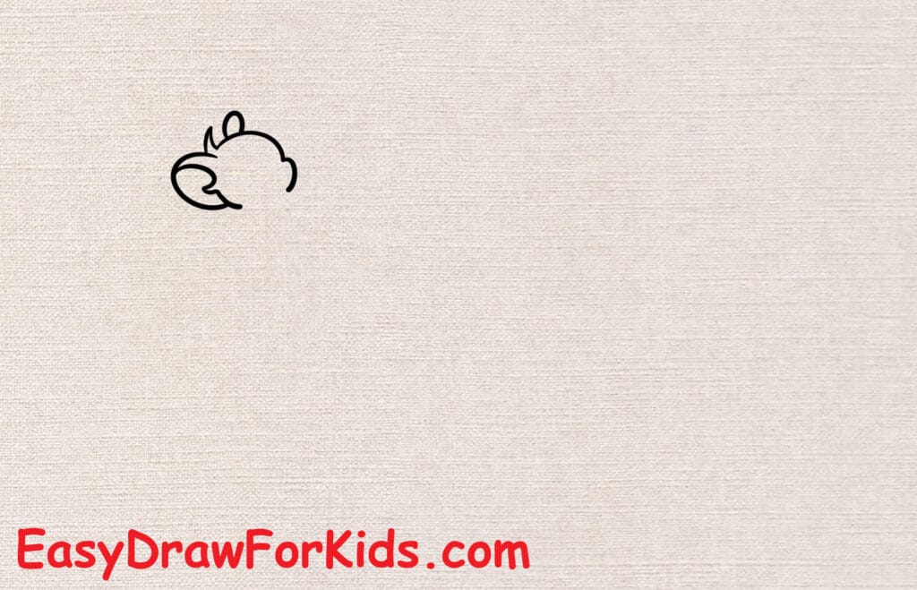 How to draw Tom and Jerry easy step 1