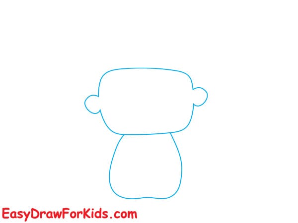 How to draw a Baby hedgehog step 1