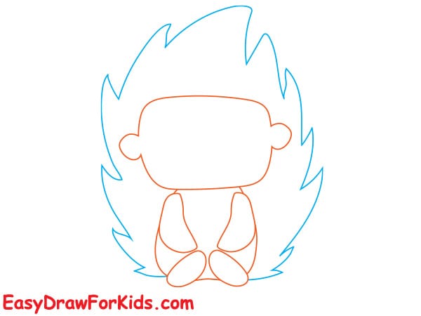 How to draw a Baby hedgehog step 3