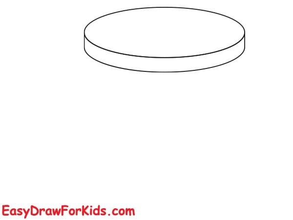 How to draw a Drum Set Easy step 1