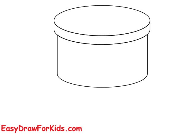 How to draw a Drum Set Easy step 2