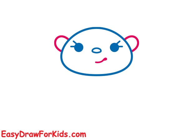 How to draw a Hedgehog cute step 2