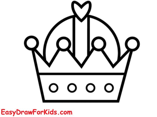 How to draw a crown for a king step 5