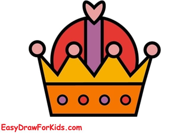 How to draw a crown for a king step 6