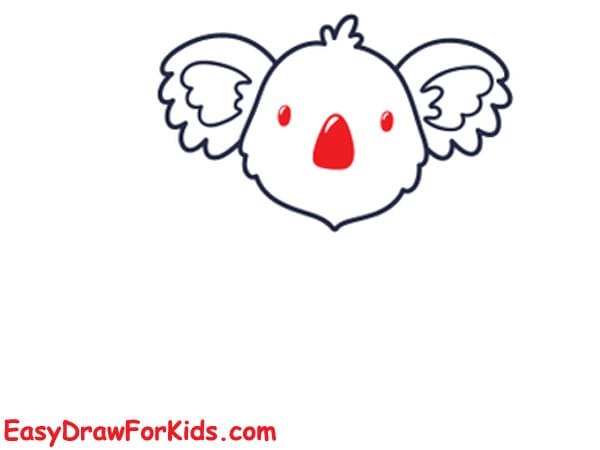 How to draw a cute koala easy step 3