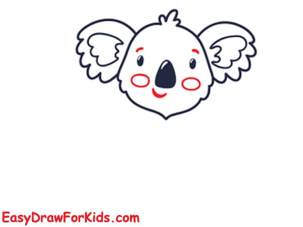 How to draw a cute koala easy step 4
