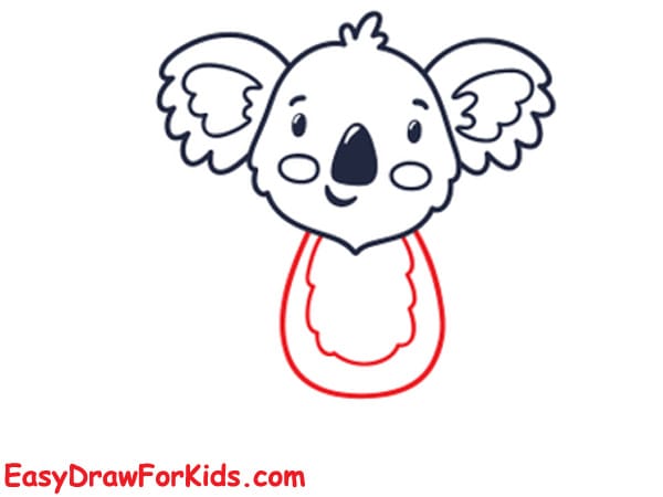 How to draw a cute koala easy step 5