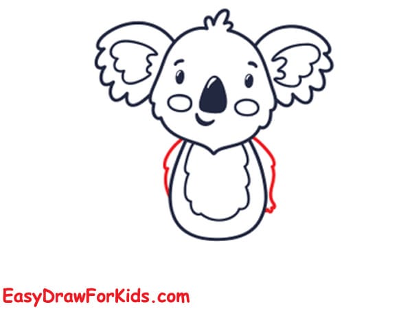 How to draw a cute koala easy step 6