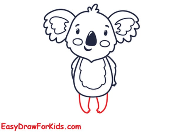 How to draw a cute koala easy step 7